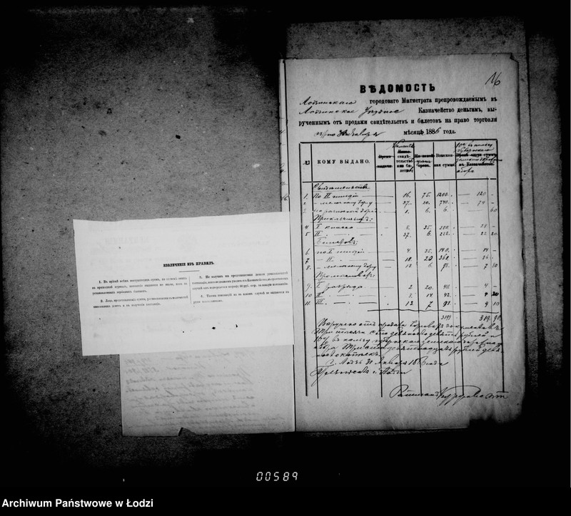 Obraz 18 z jednostki "O prodaže i raschode torgovych blankov i vyručennych za onye dengach"