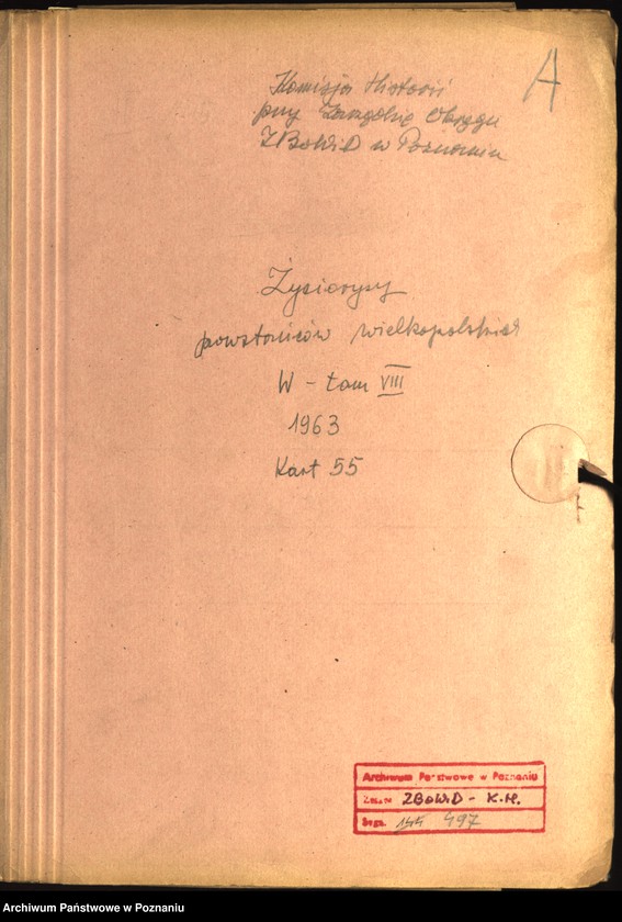 Obraz 6 z jednostki "Życiorysy powstańców wielkopolskich: W - tom Vlll /Wróblewski Wincenty - Wyzujek/."