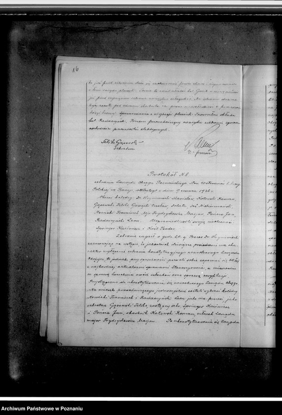 Obraz 20 z jednostki "Protokoły zebrań Zarządu Okręgu Poznańskiego"