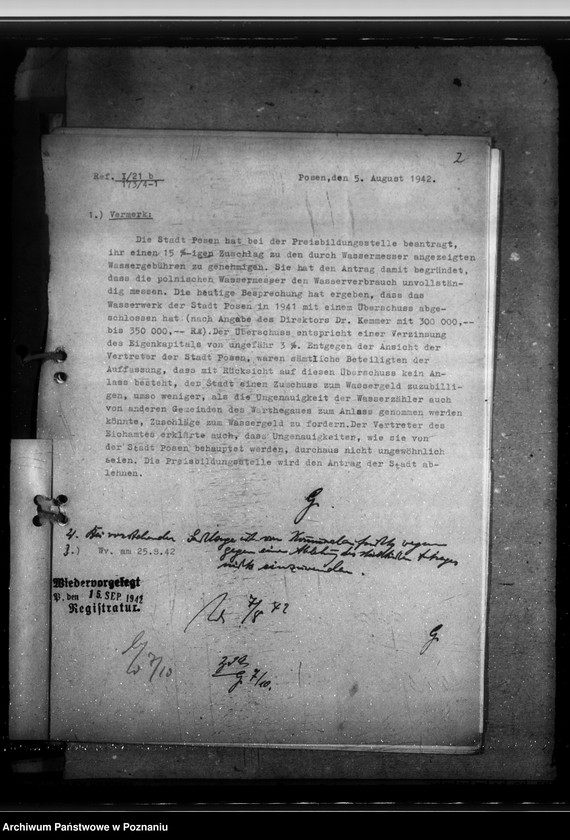 Obraz 6 z jednostki "Wasserzähler. Wasserverluste. Länderanteil an der Jagdscheinge bühr. Ausgleichszuschlag bei Lebendvieh und Ausgleichsabgabe auf frisches Fleisch"