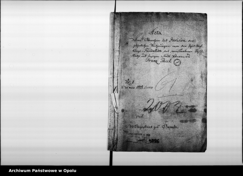 Obraz 4 z jednostki "Acta von Abnahme und Revision der jährlichen Rechnungen von der Schul-Stiftungs-Fundation des verstorbenen Schulraths und hiesigen Stadt-Pfarrers Franz Paul Vol. I de anno 1818"