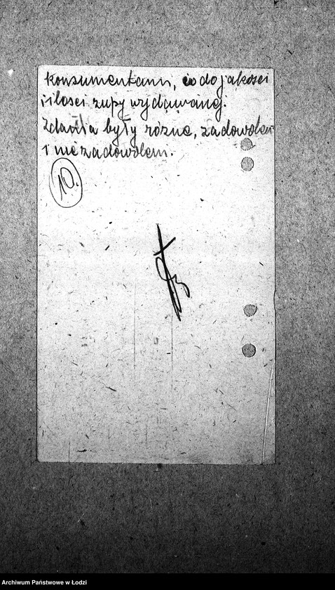 Obraz 13 z jednostki "[Kuchnia nr 302, ul. Żytnia 8. Kuchnia, ul. Żytnia 20. Działalność kuchni, personel, konsumenci, kontrole]"