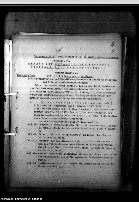 Obraz 9 z jednostki "Protokoły z konferencji, zarządzenia i korespondencja w sprawie opieki społecznej"