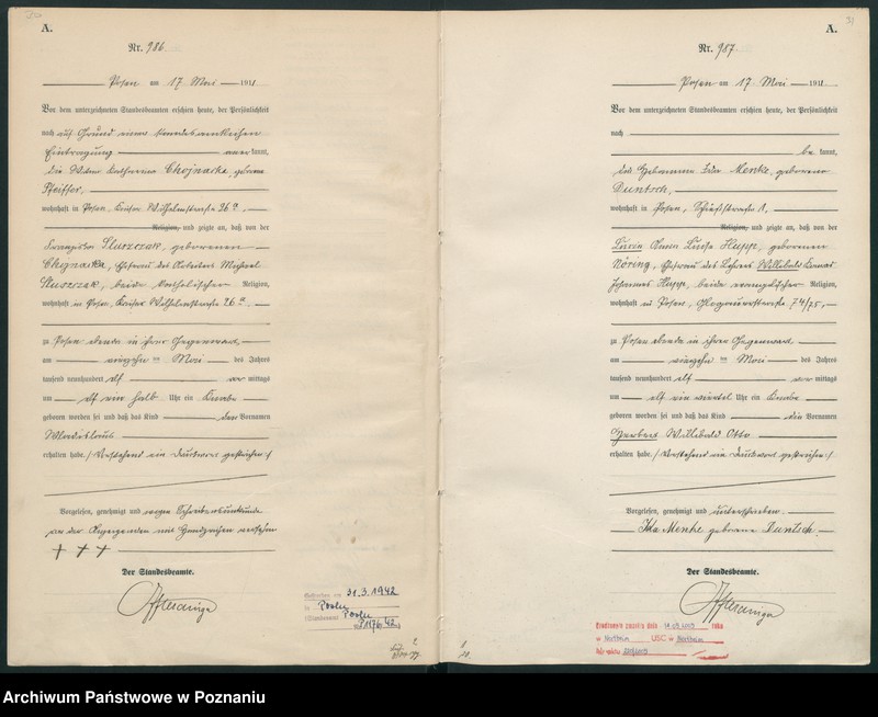 Obraz 18 z jednostki "Księga miejscowa urodzeń tom III [Rejestr główny urodzeń]"