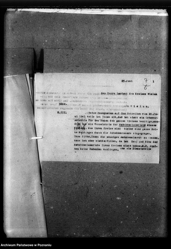 Obraz 11 z jednostki "Kreis Wielun (Wieluń). Korespondencja w sprawie miejscowych Niemców, którzy zginęli w 1939 roku"