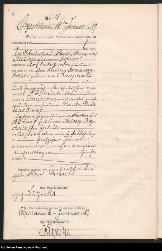 Obraz 7 z jednostki "Księga zgonów"