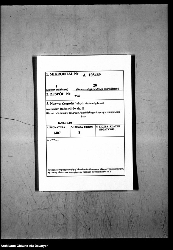 image.from.unit.number "Umowa zawarta przez Aleksandra Hilarego Połubińskiego, pisarza polnego litewskiego, z Egidiuszem baronem de Bremer [de Britmar], pułkownikiem JKM, dotycząca obsadzenia zamku w Mitawie."