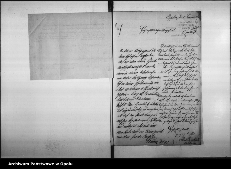 Obraz 8 z jednostki "Acta des Magistrats zu Oppeln betreffend Anträge auf Errichtung neuer Schankanlagen"