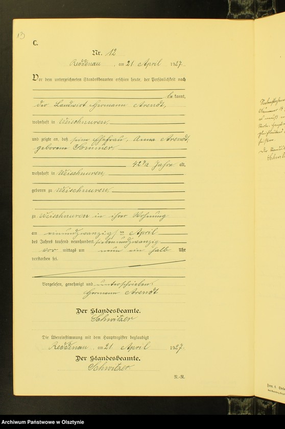image.from.unit.number "Sterbe-Neben-Register Nr 1 - 23 [ Księga zgonów - wtóropis ]"