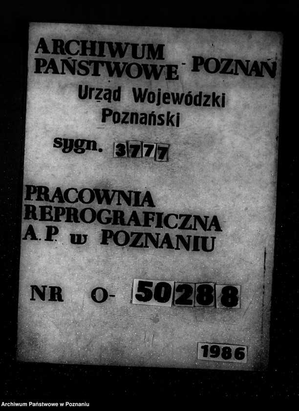 Obraz 1 z jednostki "Nadzór nad gospodarką w lasach majętności Lusówko powiatu poznańskiego"