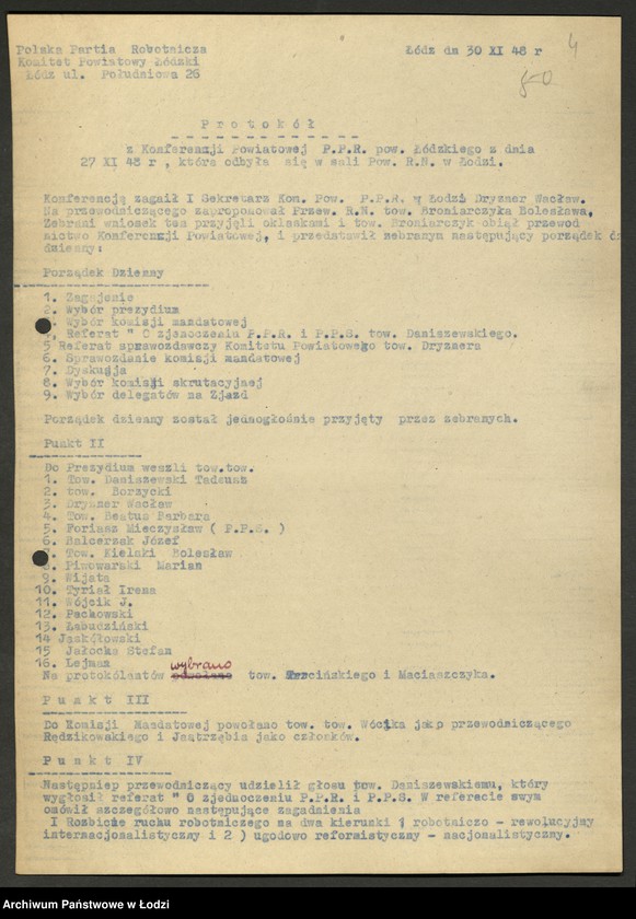 Obraz 6 z jednostki "Konferencje sprawozdawczo - wyborcze - protokoły [z załącznikami]"