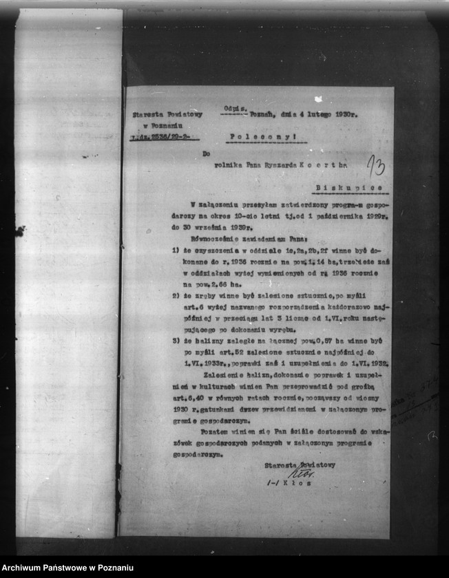 Obraz 12 z jednostki "Ryszard Koerth gmina Biskupice /Program urządzenia gospodarstwa leśnego/"