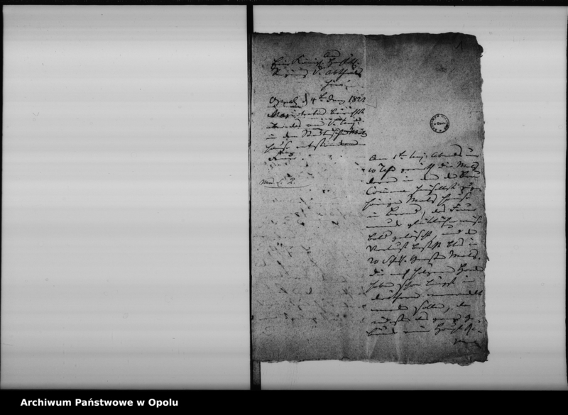 Obraz 5 z jednostki "Acta Specialia das am 1ten Juny 1822 in dem hiesigen städtischen Malzhause ausgebrochene Feuer, betreffend Vol No 8"