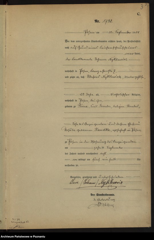 Obraz 5 z jednostki "Księga miejscowa zgonów tom IV [Rejestr główny zgonów]"