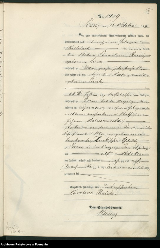 Obraz 20 z jednostki "Księga zgonów t. IV"