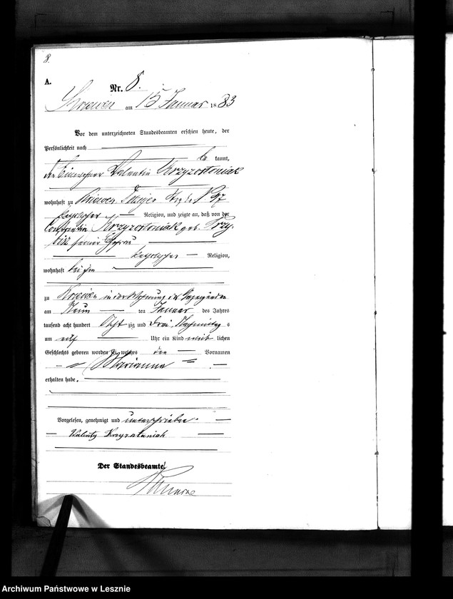 Obraz 11 z jednostki "[Księga urodzeń]"