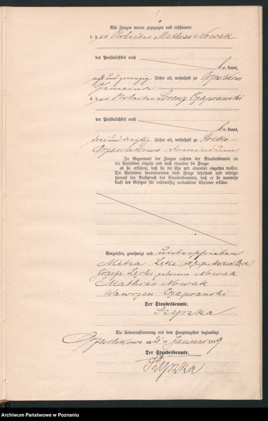 Obraz 9 z jednostki "Księga małżeństw"