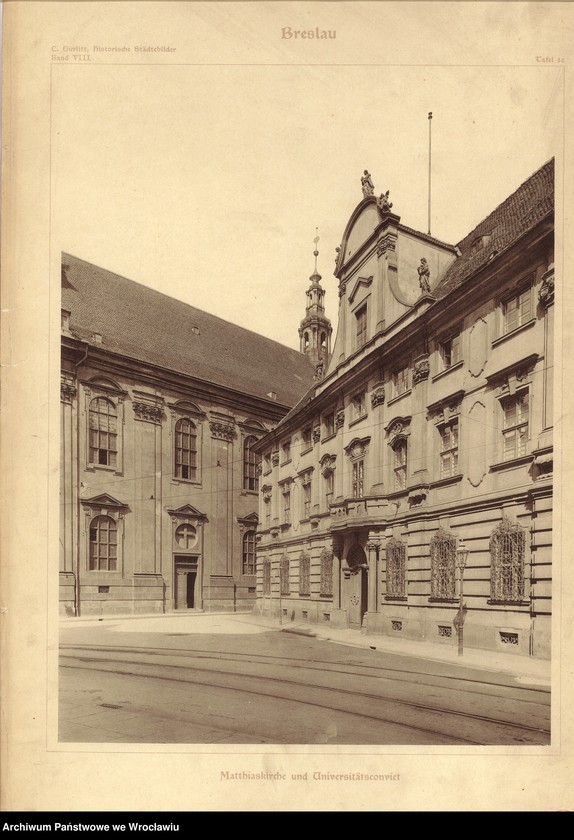 Obraz 4 z kolekcji "Kościół św. Macieja (Matthiaskirche) we Wrocławiu w latach 1890-1930 w zbiorze ikonograficznym Archiwum Państwowego we Wrocławiu"