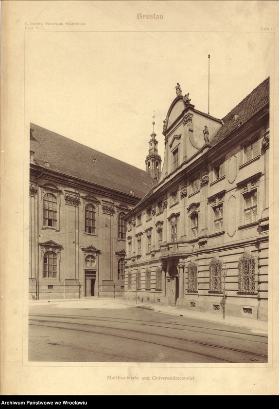 Obraz 4 z kolekcji "Kościół św. Macieja (Matthiaskirche) we Wrocławiu w latach 1890-1930 w zbiorze ikonograficznym Archiwum Państwowego we Wrocławiu111"