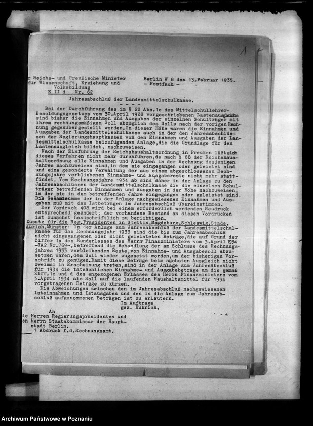 Obraz 5 z jednostki "Runderlasse betr. das mittlere Schulwesen"