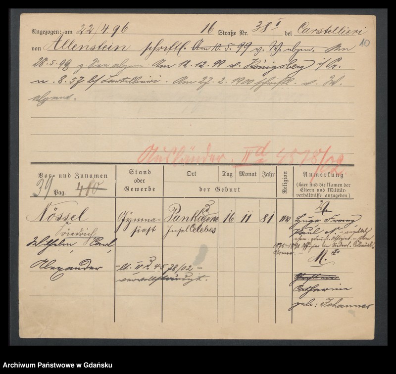 image.from.unit.number "Karty meldunkowe: Nörlich - Norrmann"