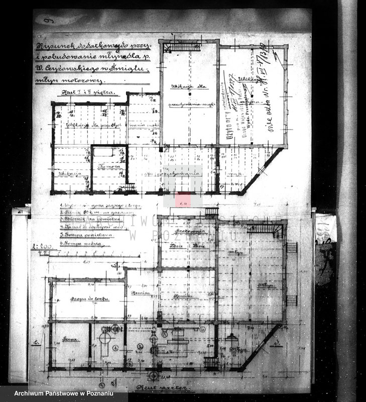 Obraz 16 z jednostki "Zakład przemysłowy /młyn motorowy/ A. Czyżowski w Śmiglu rozbudowa"