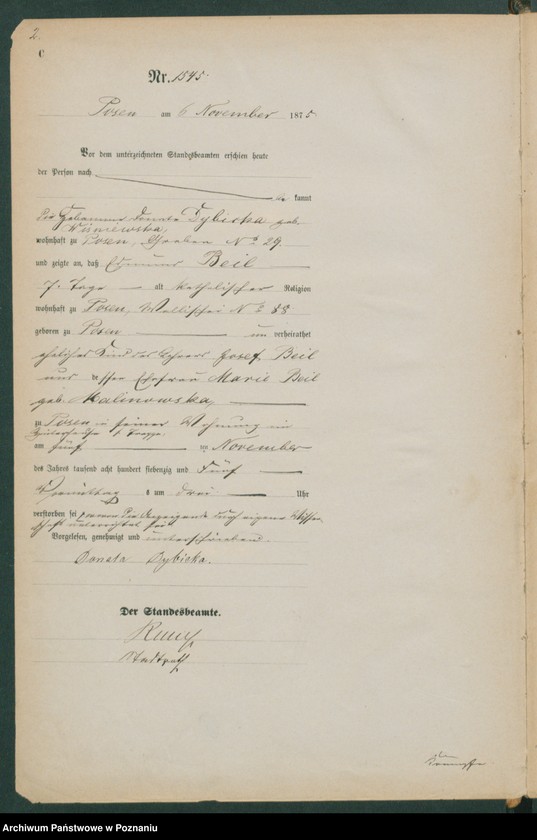 Obraz 3 z jednostki "Księga zgonów"