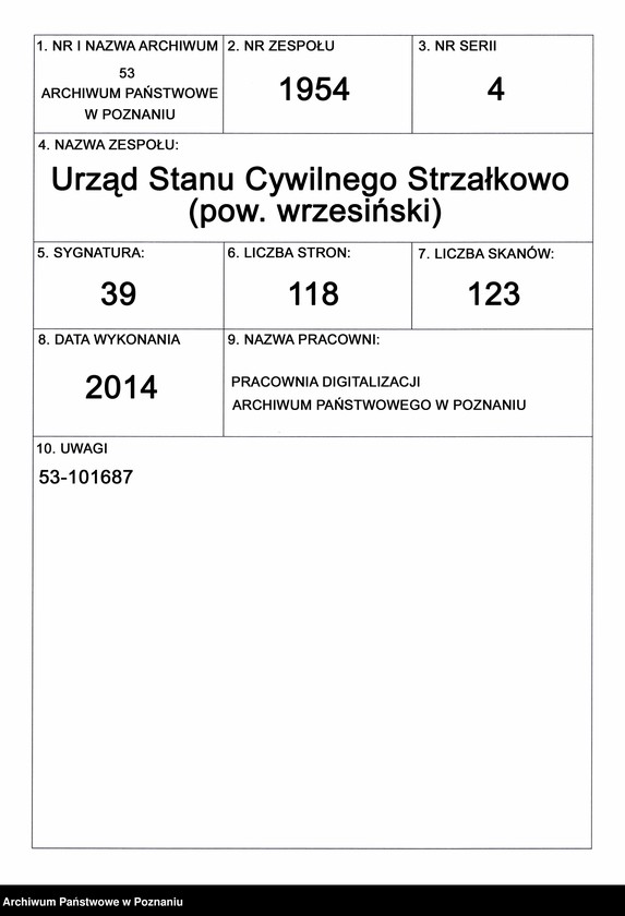 Obraz 1 z jednostki "Księga zgonów"
