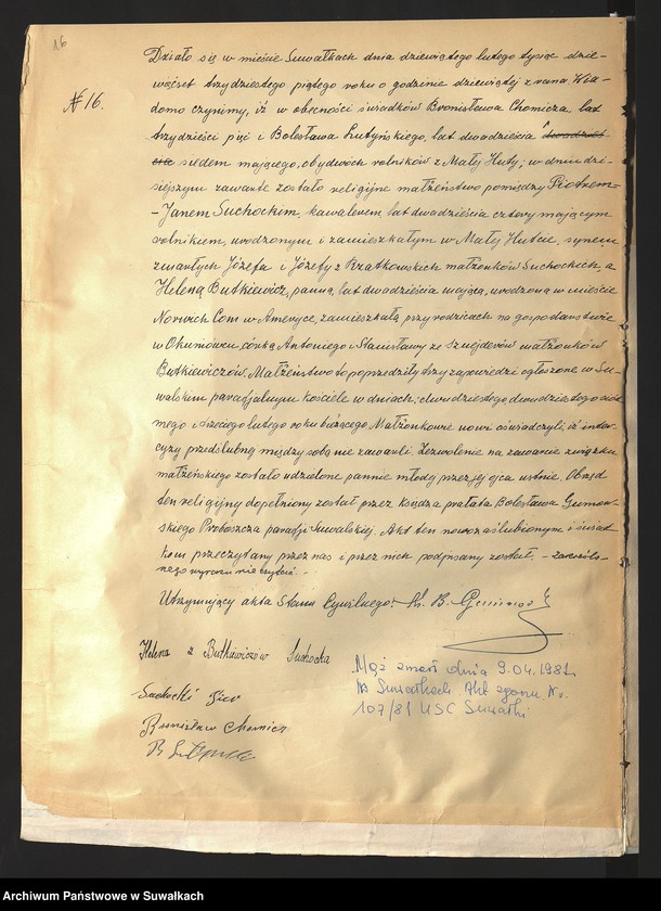 Obraz 18 z jednostki "Akty małżeństw 1935"