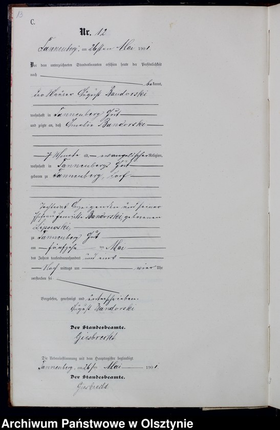 image.from.unit.number "Sterbe-Neben-Register Nr 1 - 28"