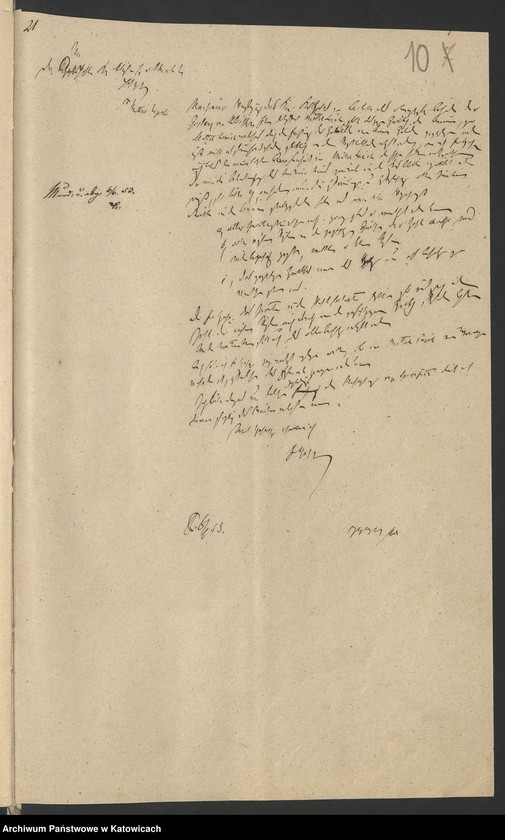 Obraz 13 z jednostki "Acta betr. die Correspondenz mit dem Königlichen Kreis Gericht zu Luckau und Verfügungen desselben, als obervormundschaftliche Behörde der Gräflich von Kleistschen Erben, in Betracht des verpachteten Gutes Mittel-Lazisk"