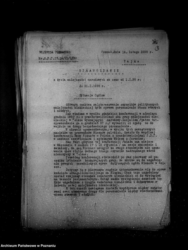 Obraz 7 z jednostki "Sprawozdania z życia mniejszości narodowych za czas od 1 stycznia do 30 kwietnia 1938 r."