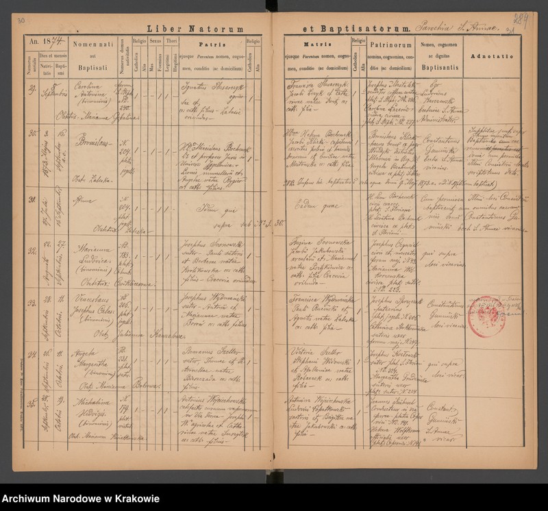 Obraz 19 z jednostki "[Księga urodzeń]"