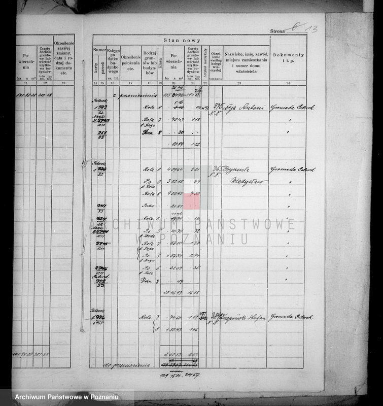 Obraz 17 z jednostki "Dodatek do ostatecznego rejestru pomiarowego obrębu Paterek-Nakło"