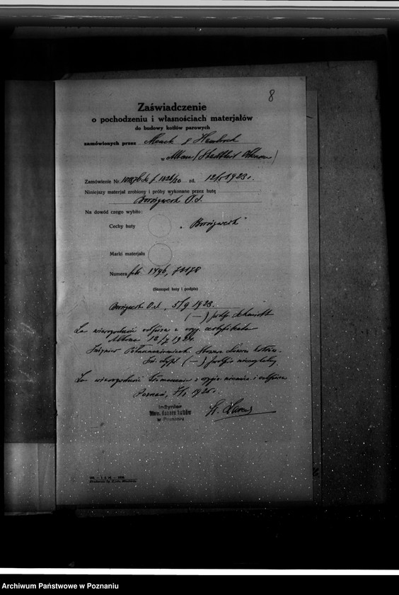 Obraz 12 z jednostki "Towarzystwo robót inżynieryjnych "Tri" w Poznaniu ul. Grottgera 14 nr woj. 5777"