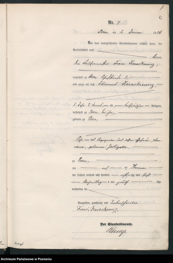 Obraz 10 z jednostki "Księga zgonów t. I"