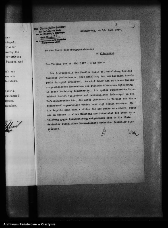 image.from.unit.number "Ortelsburg, Gruftkapelle der Familie Klein"
