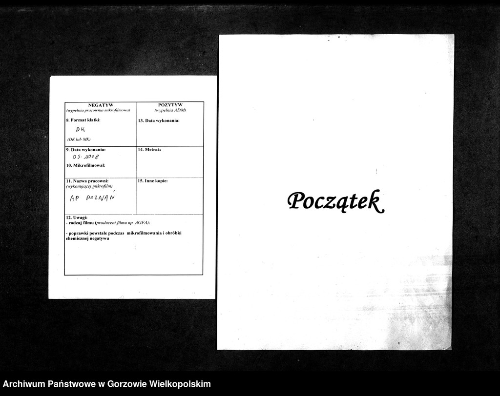 image.from.unit.number "Duplikate der Kirchenbücher von der Parochie Kernein: Kernein (Karnin), Giesenaue (Jeżyki)"