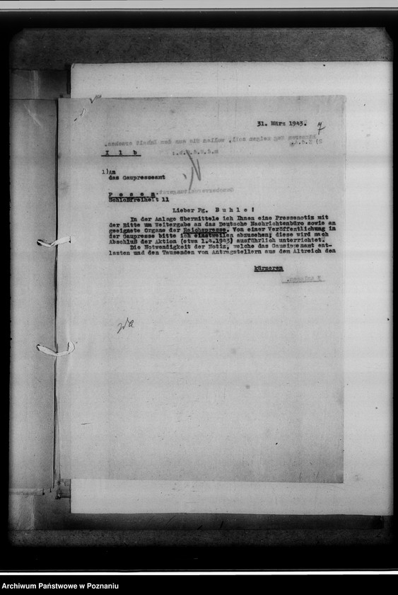 Obraz 11 z jednostki "Allgemeines betreff: Veröffentlichungen über Kreissippenämter"