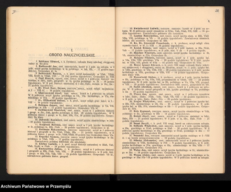 image.from.unit.number "XXXI Sprawozdanie c.k. Gimnazjum im. Rudolfa w Brodach za rok 1909"