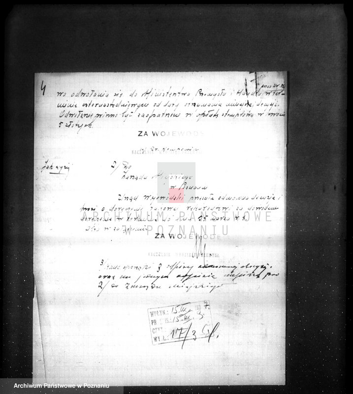 Obraz 8 z jednostki "/Fabryka materiałów drogeryjnych i malarskich K. Łączycki w Poznaniu- korespondencja w sprawie zatwierdzenia/"