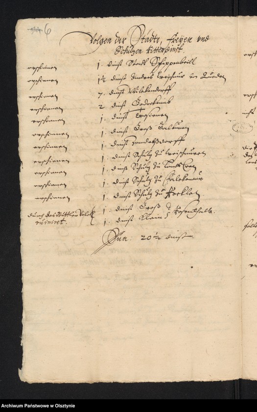 image.from.unit.number "Berichte in Kriegs-Sachen 1635 Februar. Wibranzen Sachen"