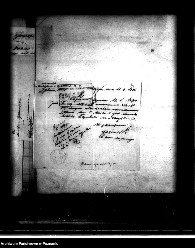 image.from.unit.number "Majątek Żabno powiatu mogileńskiego wyłączenie z art. 4 i 5 ustawy o wykonaniu reformy rolnej Aniela Dębska"