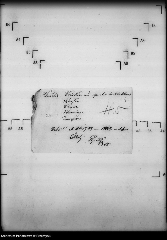 image.from.unit.number "[Kopie ksiąg metrykalnych parafii Końskie z filiami Krzemienna, Krzywe, Temeszów, Witryłów (dekanat Dynów)]"