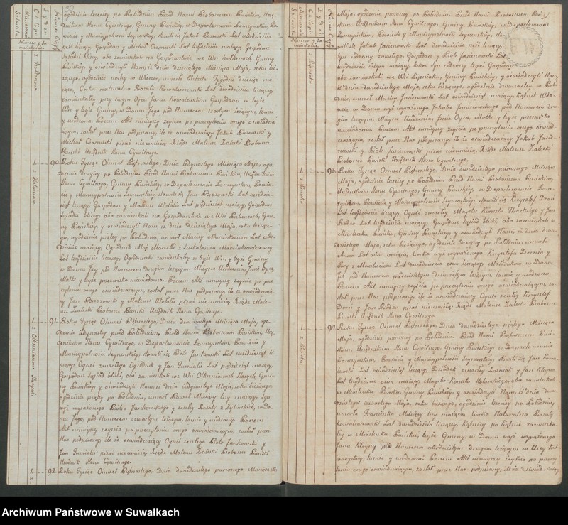 Obraz 18 z jednostki "Akta zeszłych gminy puńskiey odpierwszego stycznia do dnia ostatniego grudnia 1815 roku."
