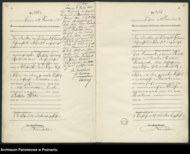 Obraz 10 z jednostki "Księga miejscowa urodzeń"