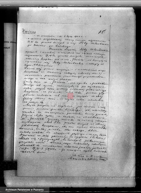 Obraz 19 z jednostki "Sprawy zmiany rodzaju użytków 18,66 ha gruntów leśnych w majątku Dęby-Szlacheckie powiatu kolskiego"