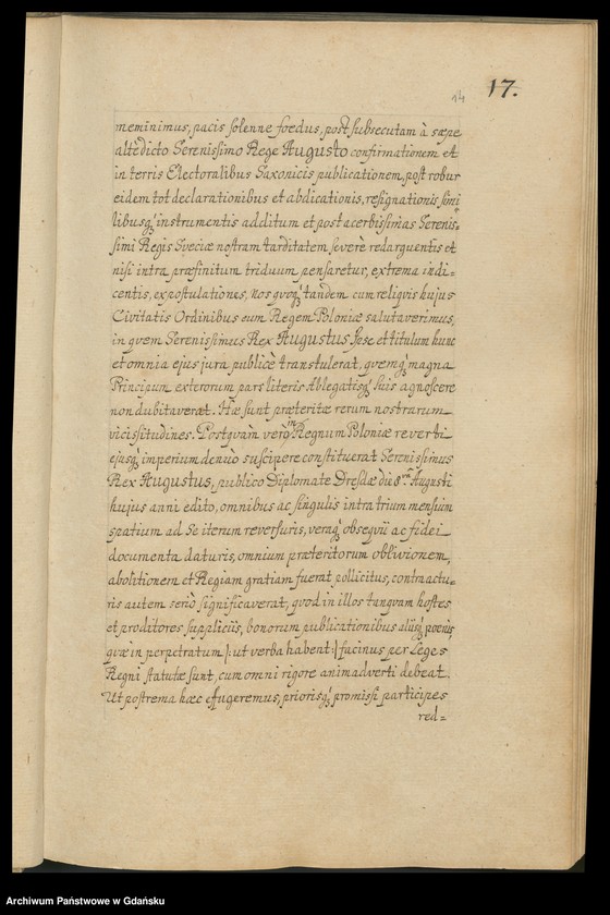 image.from.unit.number "[Liber missivarum]. Index literarum […] [adresatów]. W osobnym poszycie: Register der vornehmsten in den Missiven von 1710 u. 1711 enthaltenen Materien"