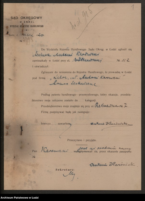 Obraz 3 z jednostki "Karśnicki Antoni- „Labor” biuro techniczne"