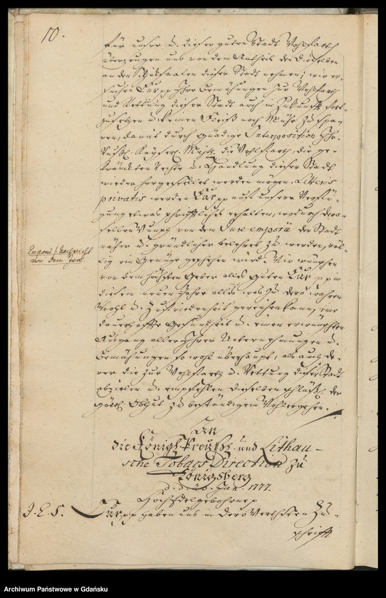image.from.unit.number "[Liber missivarum]. Register der in vorstehenden Briefen […] enthaltenen Materien. [Indeks adresatów]"